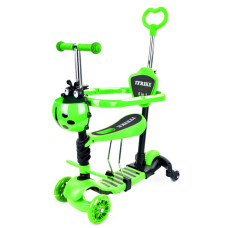 Самокат дитячий 3-х колісний 5 в 1 JR3-101-GR, до 25 кг (JR3-101-GR)