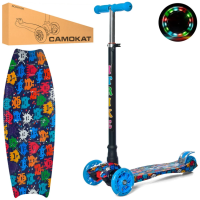 Самокат дитячий MAXI iTrike JR 3-055-3-WP28 з підсвічуванням Самокат дитячий MAXI iTrike JR 3-055-3-WP28 з підсвічуванням