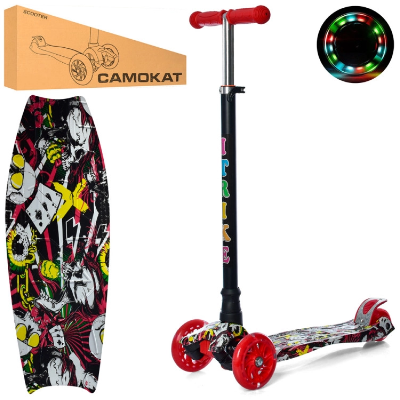 Самокат дитячий MAXI iTrike JR 3-055-3-WP12 з підсвічуванням Самокат дитячий MAXI iTrike JR 3-055-3-WP12 з підсвічуванням