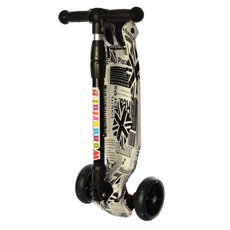 Дитячий триколісний самокат JR 3-060-10-1 світяться колеса Дитячий триколісний самокат JR 3-060-10-1 світяться колеса