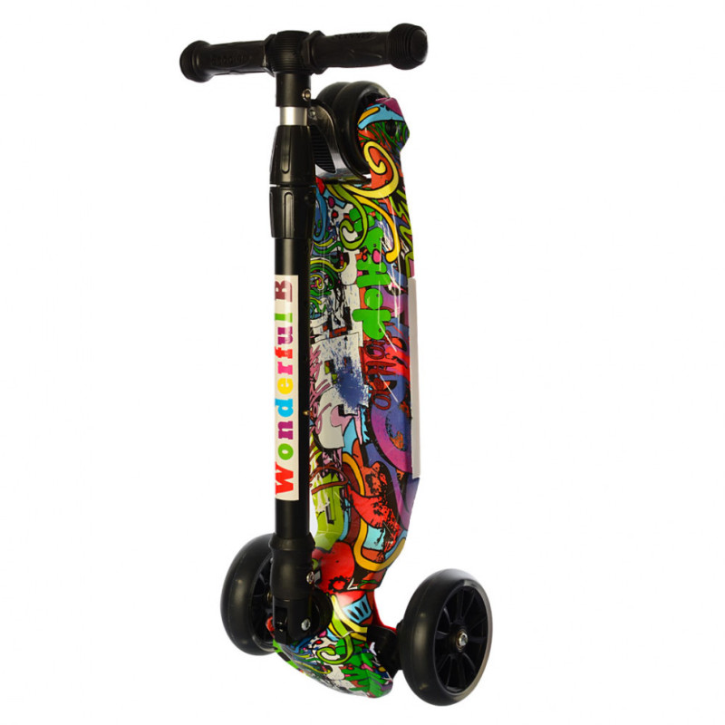 Дитячий триколісний самокат JR 3-060-10-1 світяться колеса Дитячий триколісний самокат JR 3-060-10-1 світяться колеса