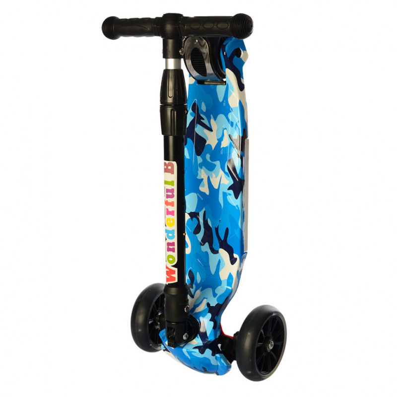 Дитячий триколісний самокат JR 3-060-10-1 світяться колеса Дитячий триколісний самокат JR 3-060-10-1 світяться колеса