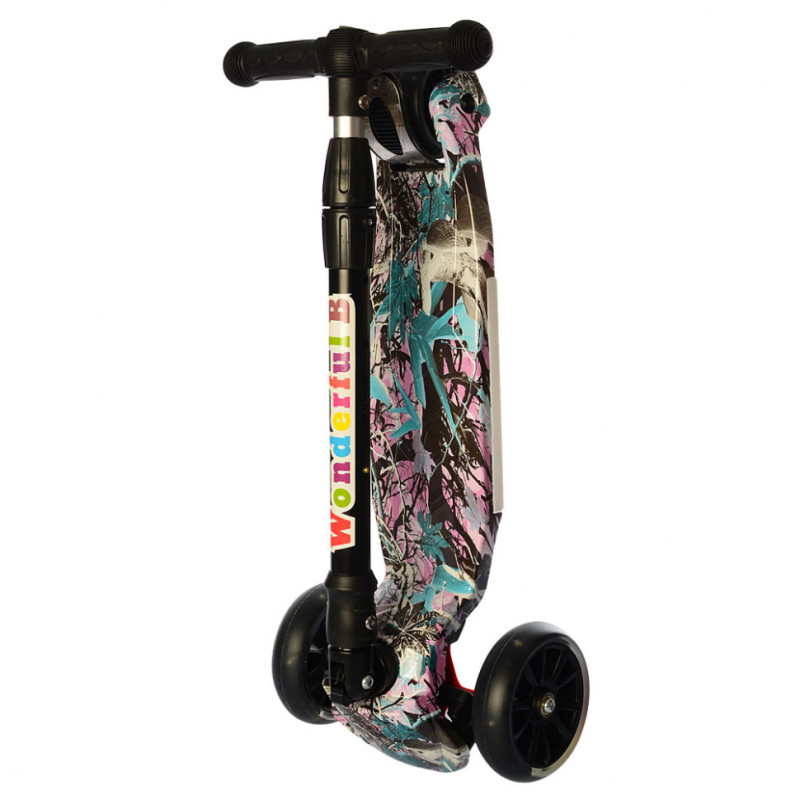 Дитячий триколісний самокат JR 3-060-10-1 світяться колеса Дитячий триколісний самокат JR 3-060-10-1 світяться колеса