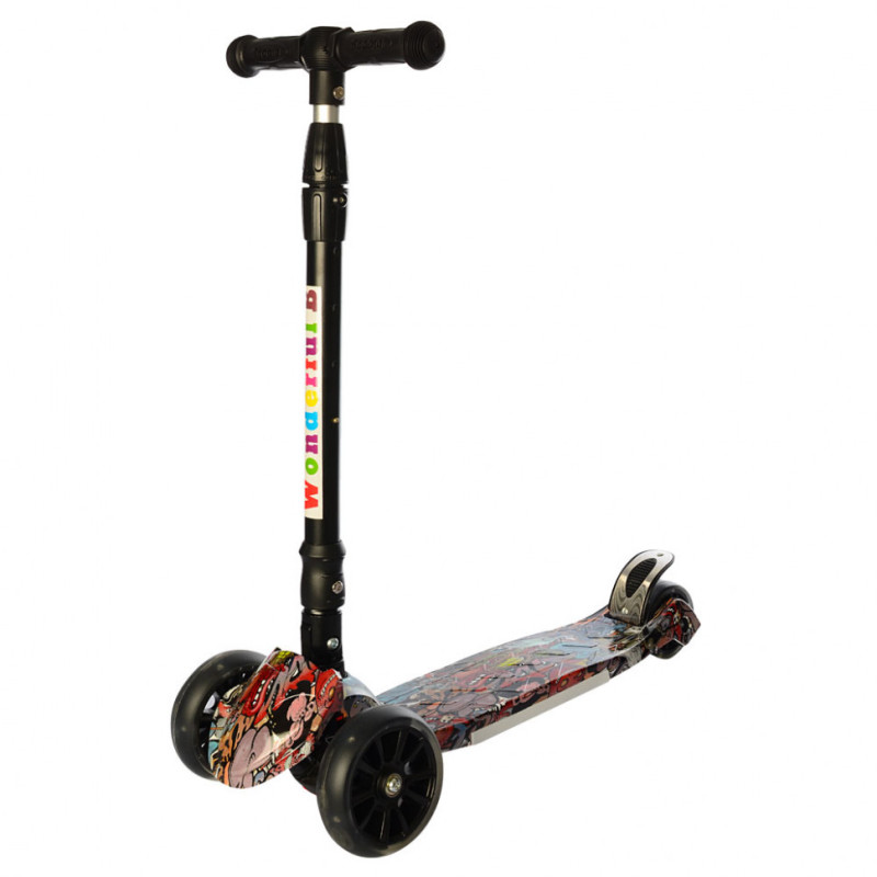 Дитячий триколісний самокат JR 3-060-10-1 світяться колеса Дитячий триколісний самокат JR 3-060-10-1 світяться колеса