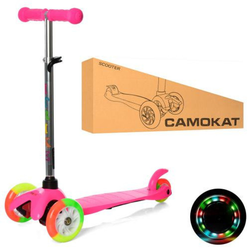 Дитячий самокат iTrike BB 3-013-4-A-P1 MINI колеса, що світяться Дитячий самокат iTrike BB 3-013-4-A-P1 MINI колеса, що світяться