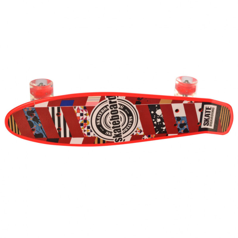 Детский скейт Пенни борд MS 0749-1 с светящимися колесами Детский скейт Пенни борд MS 0749-1 с светящимися колесами