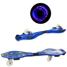 Детский скейт рипстик MS 0016-1 со светящимися колесами