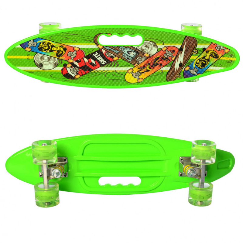 Скейтборд. Пенниборд MS 0461-2  с ручкой