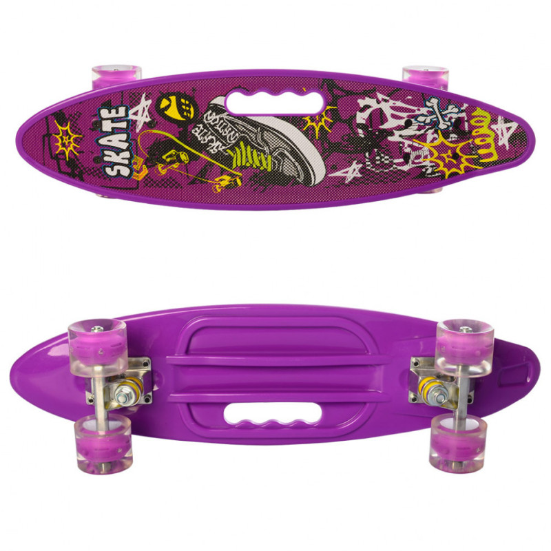 Скейтборд. Пенниборд MS 0461-2  с ручкой