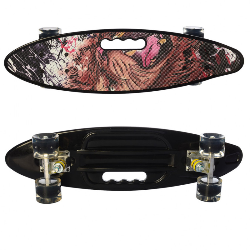 Скейтборд. Пенниборд MS 0461-2  с ручкой