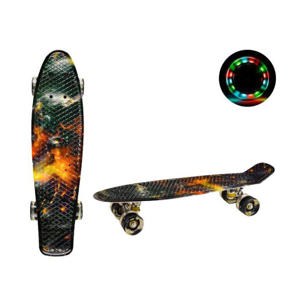 Скейт "Пенні борд"  SC20417 PU колеса зі світлом, 56 см (SC20417)