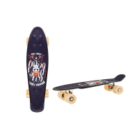 Дитячий скейт, пенни борд 22" SC20402 (RL7T) Skull, PU колеса, дека 56*15 cm Бежевий (SC20402(Beige))