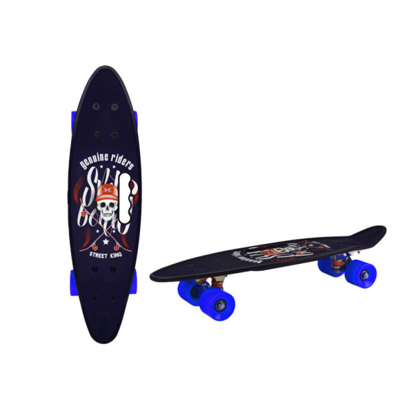 Пенні борд 24" Bambi SC20514 PU колеса, з ручкою Синій (SC20514(Blue))