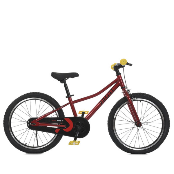 Велосипед дитячий MB 2007-1, 20 дюймів, червоний (MB 2007-1)