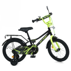 Велосипед дитячий MB 18015-1 колеса 18 дюймів, чорно-зелений (MB 18015-1)