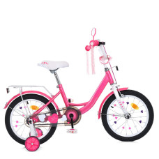 Велосипед дитячий MB 16041-1, 16 дюймів, рожевий (MB 16041-1)