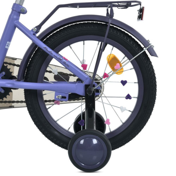 Велосипед дитячий MB 14043-1 колеса 14 дюймів, фіолетовий (MB 14043-1)