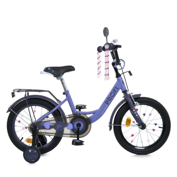 Велосипед дитячий MB 16043-1 колеса 16 дюймів, фіолетовий (MB 16043-1)