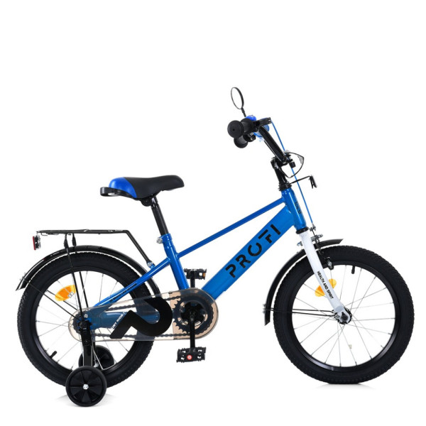 Велосипед дитячий MB 16022-1, 16 дюймів, синьо-білий (MB 16022-1)