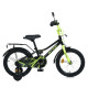 Велосипед дитячий MB 16015-1 колеса 16 дюймів, чорно-зелений (MB 16015-1)
