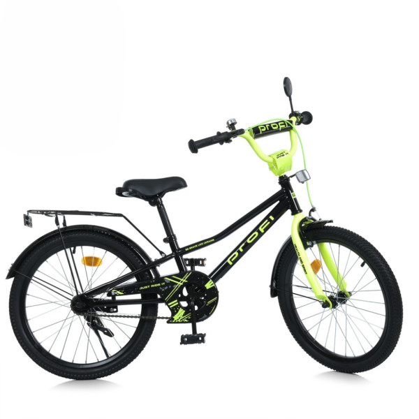Велосипед дитячий MB 20015-1 колеса 20 дюймів, чорно-зелений (MB 20015-1)