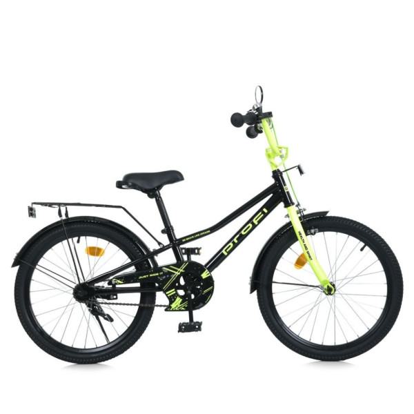 Велосипед дитячий MB 20015-1 колеса 20 дюймів, чорно-зелений (MB 20015-1)