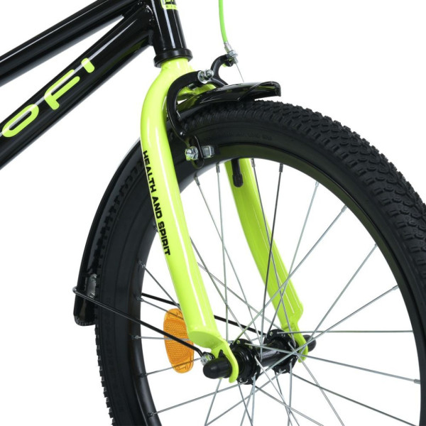 Велосипед дитячий MB 20015-1 колеса 20 дюймів, чорно-зелений (MB 20015-1)