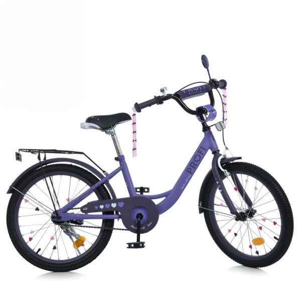 Велосипед дитячий MB 20043-1 колеса 20 дюймів, фіолетовий (MB 20043-1)