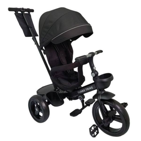 Велосипед дитячий триколісний MT 1001-1 Elegant Black з батьківською ручкою (MT 1001-1 Elegant Black)