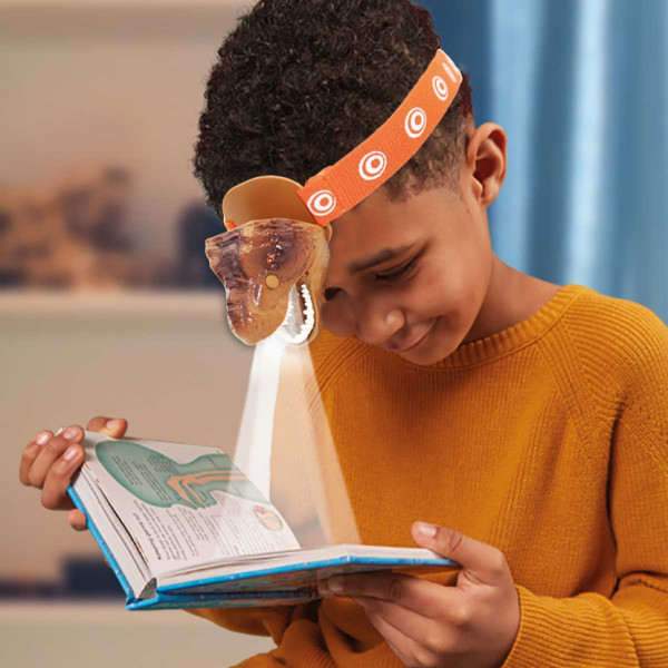 Дитячий налобний ліхтарик Небезпечний Ті-Рекс Brainstorm Toys E2065 зі світлом та звуком (E2065)