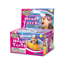 Дитячий налобний ліхтарик Казковий єдиноріг Brainstorm Toys E2074 зі світлом та звуком (E2074)