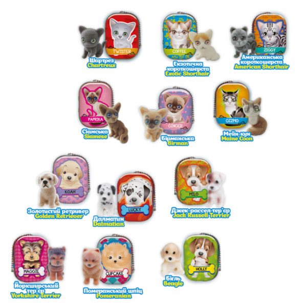 Фигурка-сюрприз "Мяу-гав команда" PC062, 1х1х2 см, серия "Puppy Club"(PC062)