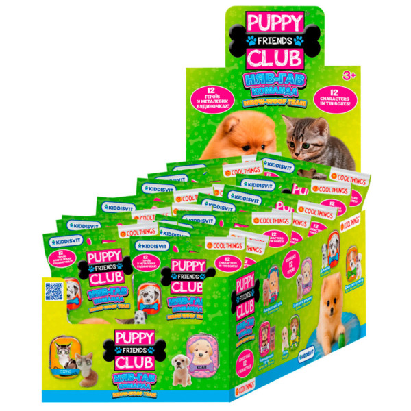 Фигурка-сюрприз "Мяу-гав команда" PC062, 1х1х2 см, серия "Puppy Club"(PC062)