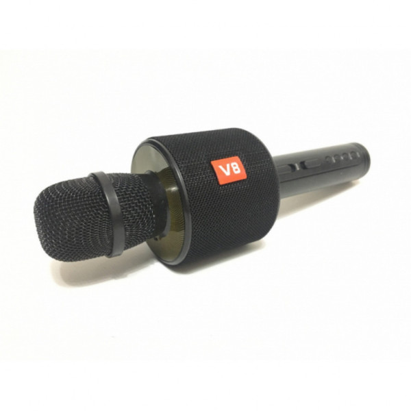 Караоке микрофон с колонкой V8 беспроводной
