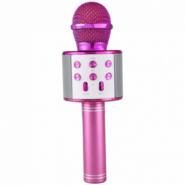 Караоке микрофон с колонкой WS-858 беспроводной