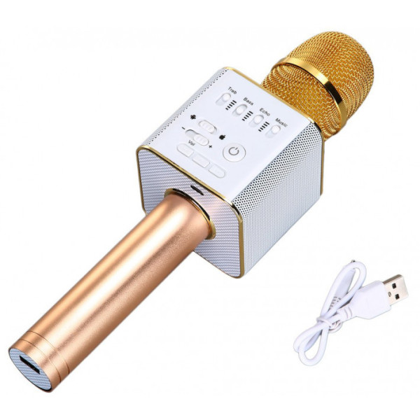 Микрофон для караоке Q9 с колонкой