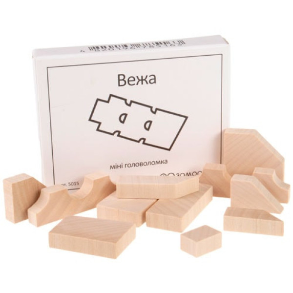 Мини головоломка Башня Заморочка 5015G деревянная(5015G)