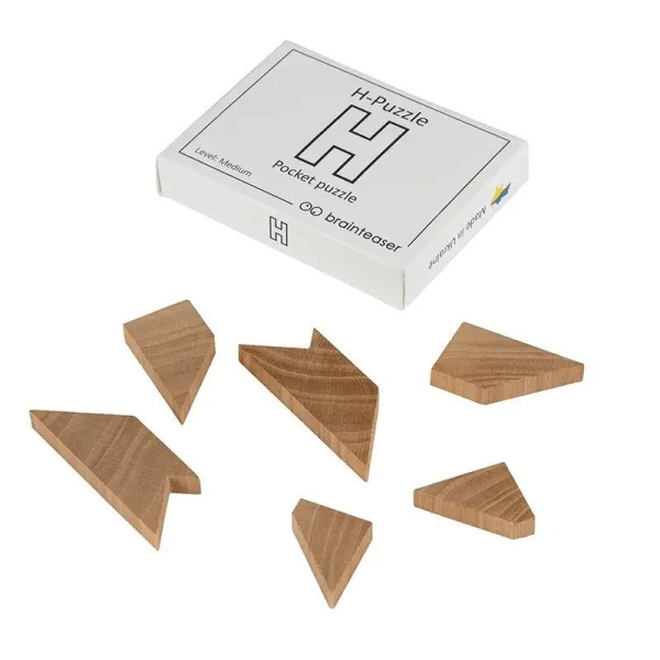 Набір дерев'яних головоломок "Wooden mini puzzle set #2" set2en 6 штук (set2en)