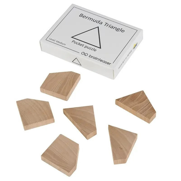 Набір дерев'яних головоломок "Wooden mini puzzle set #2" set2en 6 штук (set2en)