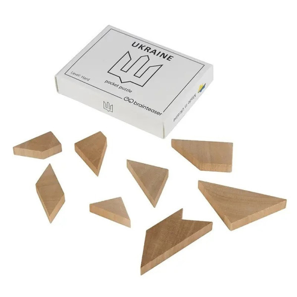 Набір дерев'яних головоломок "Wooden mini puzzle set #2" set2en 6 штук (set2en)