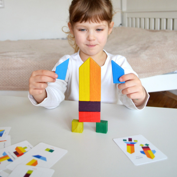 Деревянная головоломка "Танграм 8"  Igroteco 900446, 8 элементов(900446)