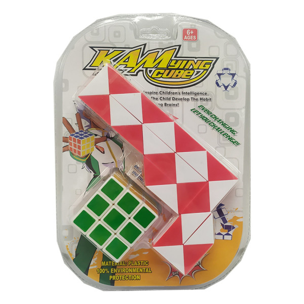 Кубик со змейкой T1157-3 в блистере Красный(T1157-3(Red))