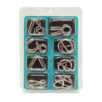 Набор металлических головоломок  2088F-G, 8 шт  Бирюзовый(2088F-G(Turquoise))