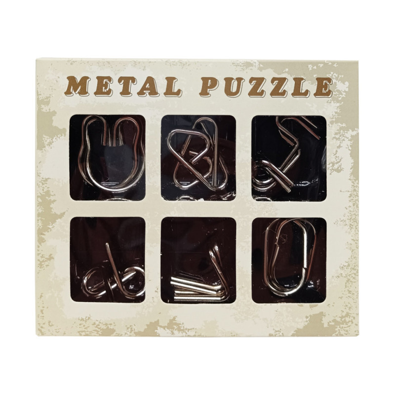 Набір металевих головоломок "Metal Puzzle" 2116, 6 штук в наборі
