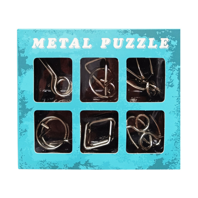 Набор головоломок металлических "Metal Puzzle" 2116, 6 штук в наборе