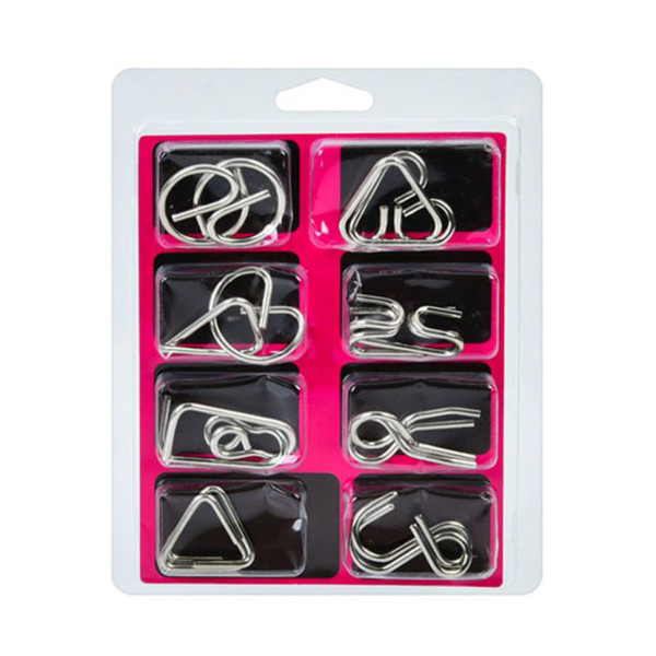 Набір металевих головоломок "Metal Puzzle" 808A-C-B(Pink) 8 штук в наборі (808A-C-B(Pink))