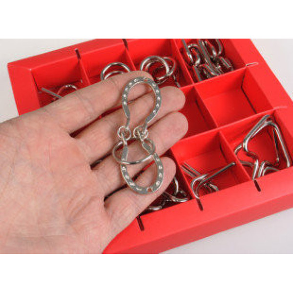Набір головоломок 10 Metall Puzzles red Eureka 3D Puzzle 473358, 10 головоломок (473358)