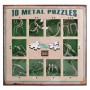 Набір головоломок Metall Puzzles green Eureka 3D Puzzle 473357, 10 головоломок