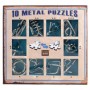 Набір головоломок 10 Metall Puzzles blue Eureka 3D Puzzle 473356, 10 головоломок