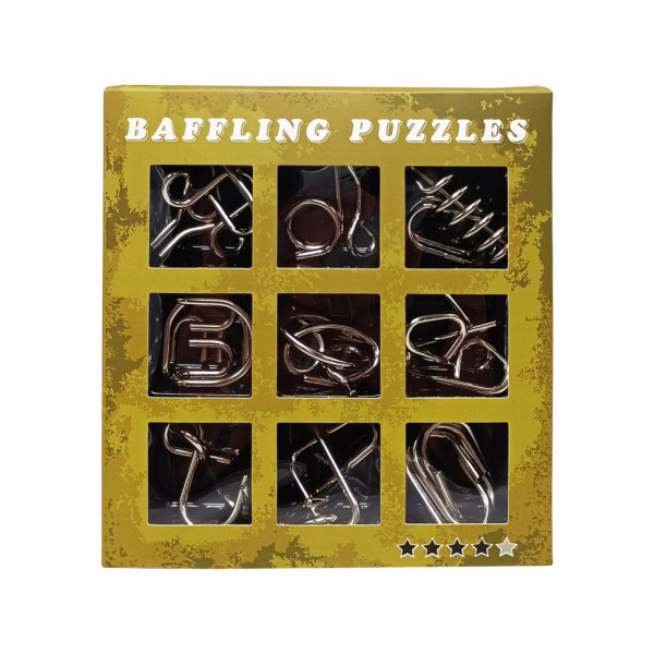 Набор головоломок металлических "Metal Puzzle" 1818-1/1818-2/1818, 9 штук в наборе